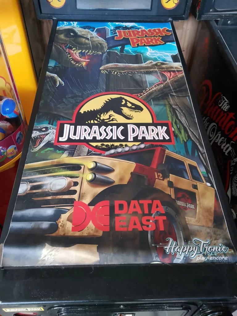Flipper DataEast Jurassic Park 1993 tapis de protection