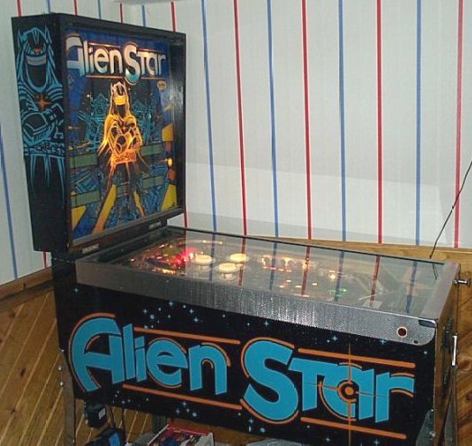 flipper gottlieb alien stars - 1984 - vue exterieure -