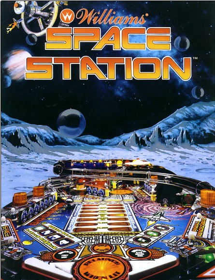 Flipper Williams Space Station 1987 - Flyer -