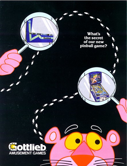 Flipper Gottlieb Pink Panther 1981 - Flyer -