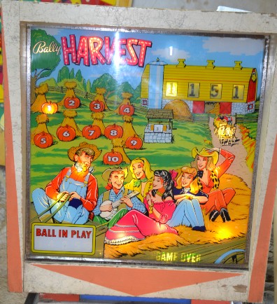 Flipper bally The Harvest 1964 - backglass