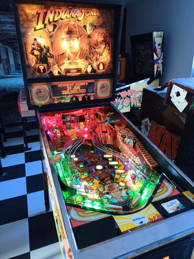 Flipper Indiana Jones the pinball adventure- 1993 - vue dessus