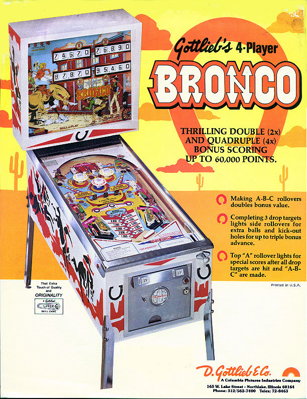 Flipper Bronco - Affiche