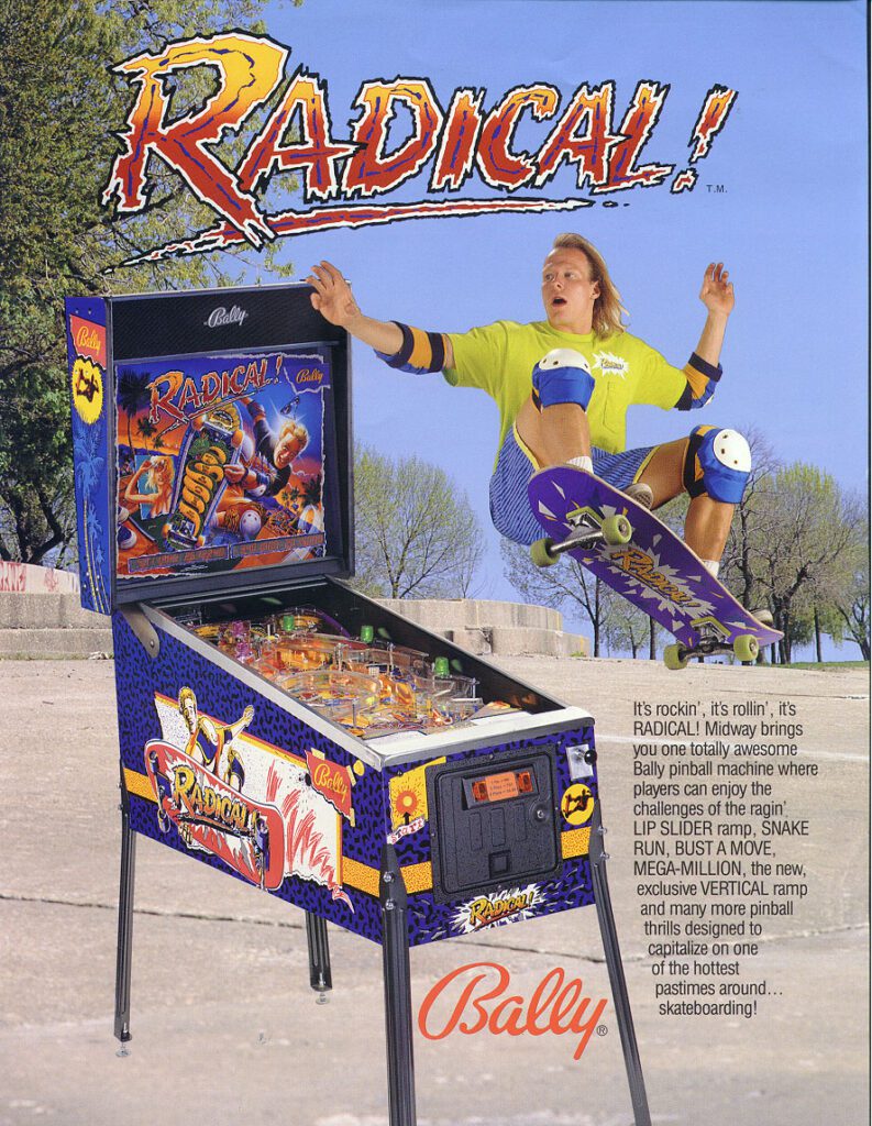 Flipper bally Radical 1990- flyer