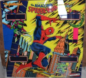 Flipper The Amazing Spider-Man - backglass