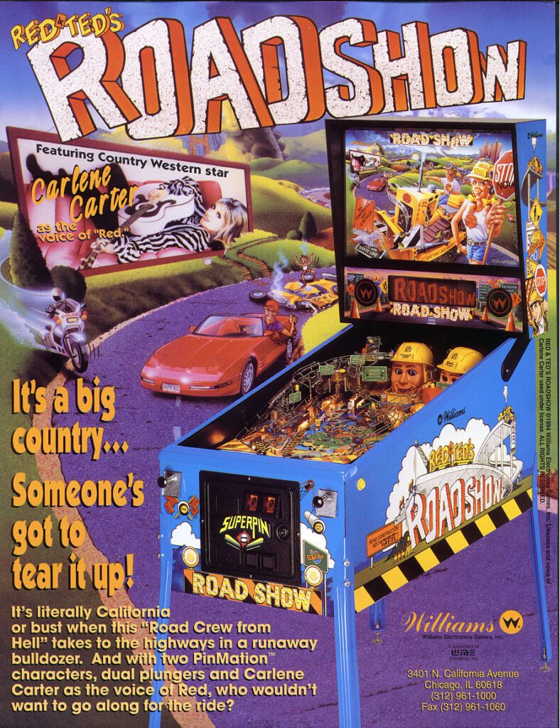 flipper williams red & ted's roadshow 1994 - flyer -