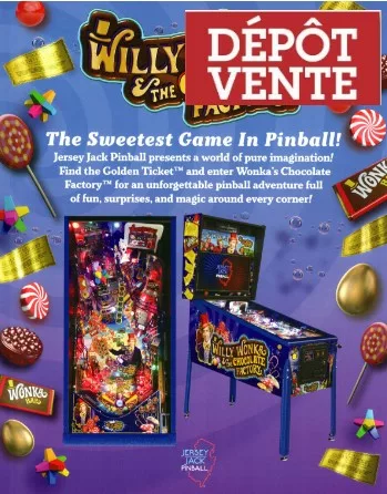 Flipper Jersey Jack Pinball Willy Wonka 2019 - Flyer -