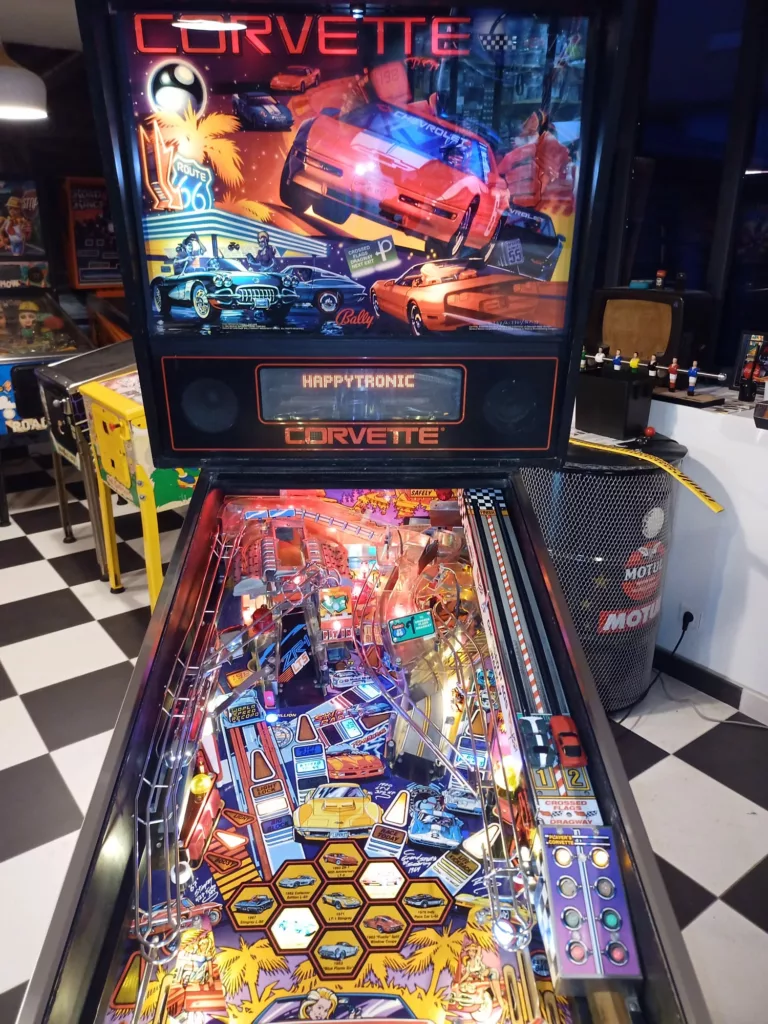 Flipper WPC Corvette -1994- vue face-