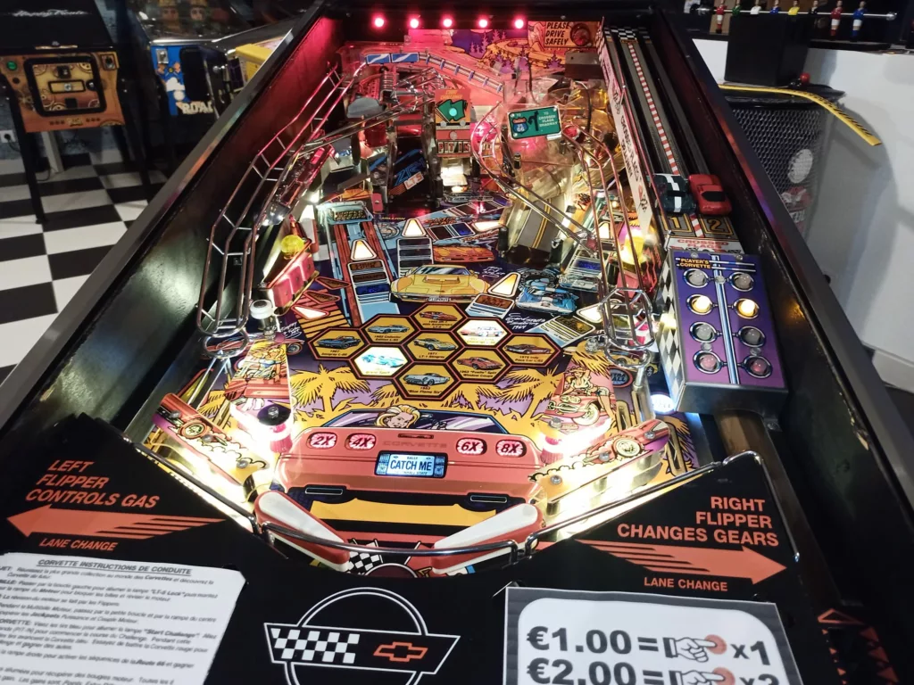 Flipper WPC Corvette -1994- plateau-