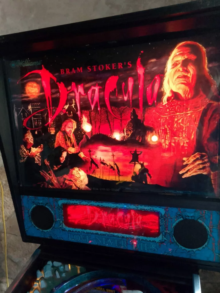 Flipper Williams dracula 1992 - backglass -