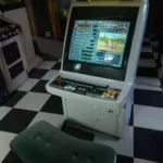 borne arcades sega astro city 1990 avec banc
