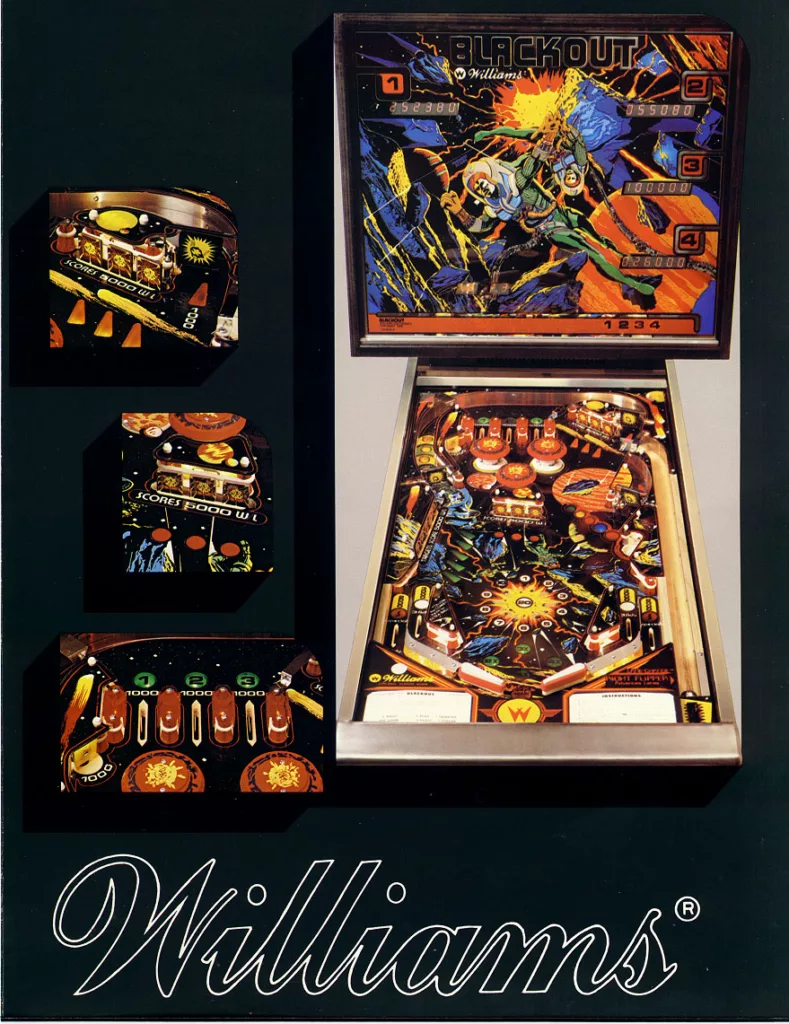 Flipper williams blackout 1980-flyer-