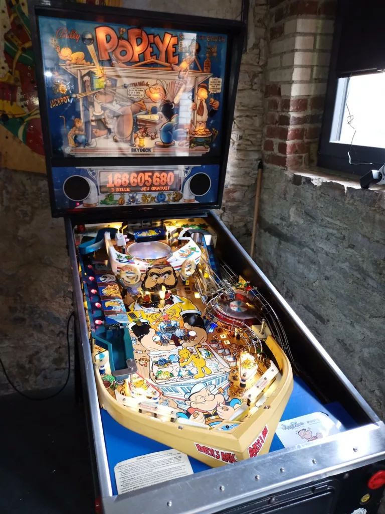 Flipper williams popeye 1993 - vue extérieure -