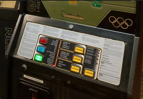 flechette de bar roston champion club - pannel boutons-