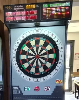 jeu de fléchettes de bar merit scorpion - vue de face-