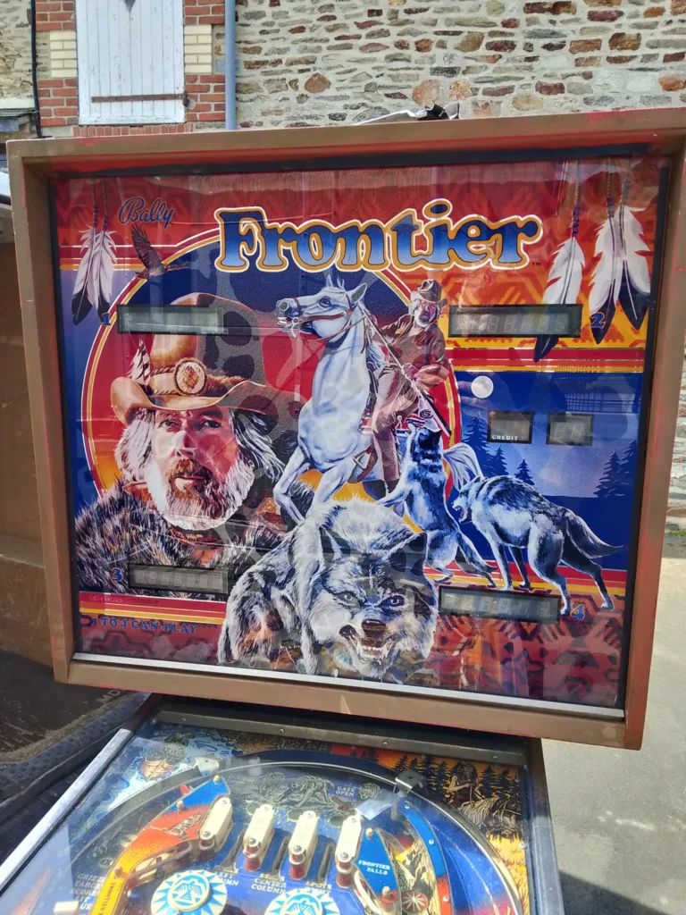 Flipper bally Frontier 1981 - backglass-