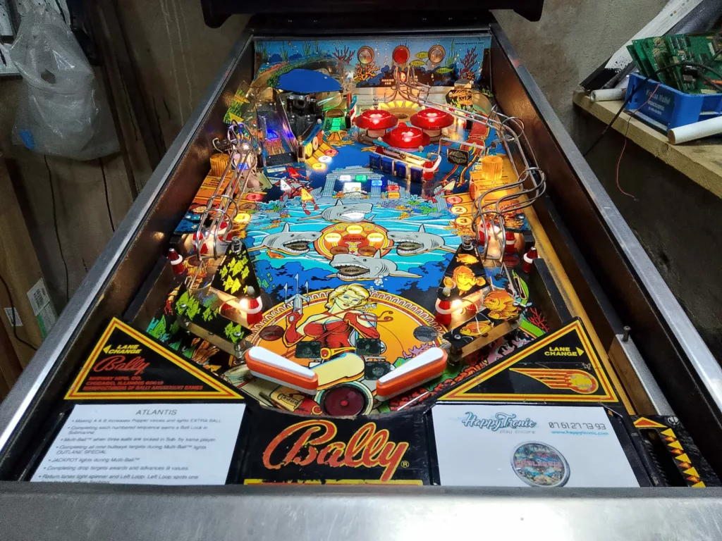 flipper bally atlantis 1989 - vue plateau -