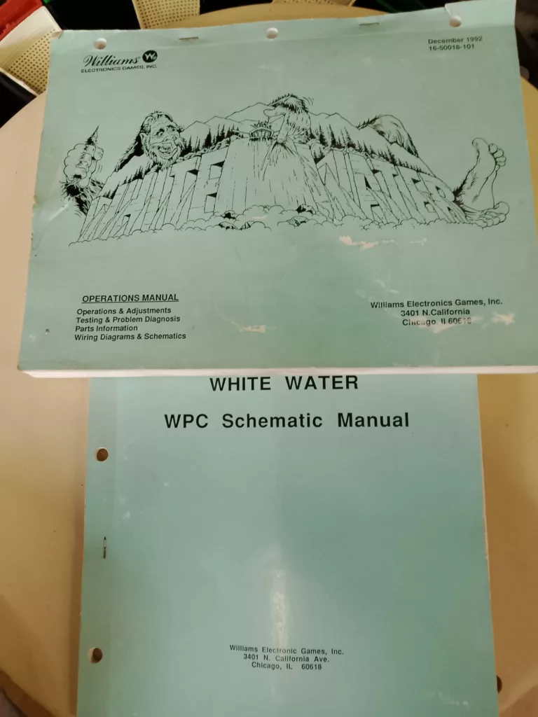 flipper williams white water - 1993-documentation-