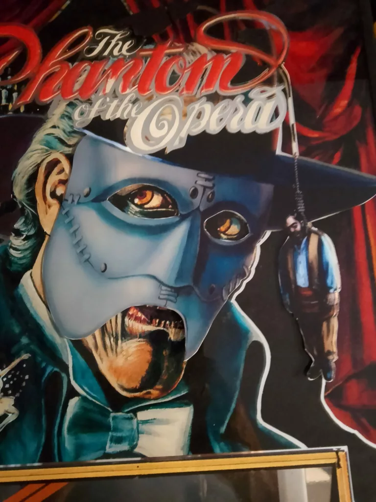 flipper dataeast the phantom of the opera - 1988- backglass -