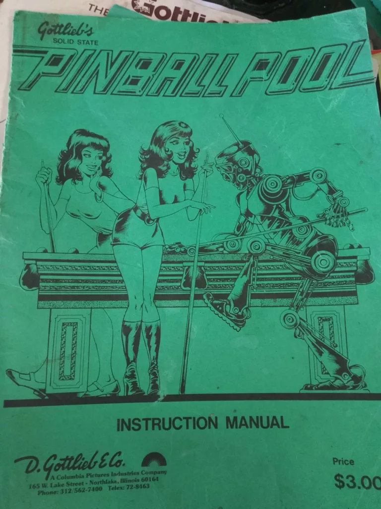 flipper gottlieb pinballpool - 1978 - documentation-