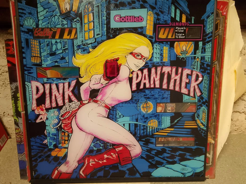 flipper gottlieb pink panther - 1981-backglass